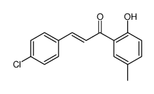 3-(4-chlorophenyl)-1-(2-hydroxy-5-methylphenyl)prop-2-en-1-one结构式