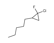 1-Chlor-1-fluor-2-pentyl-cyclopropan结构式