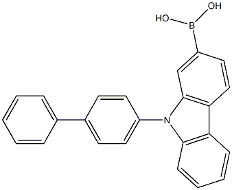 9-(Biphenyl-4-yl)carbazole-2-boronic acid Structure