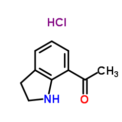 1-(2,3-Dihydro-1H-indol-7-yl)ethanone hydrochloride (1:1)图片