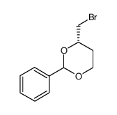 (4S)-4-甲基溴-2-苯-1,3-二氧六环结构式