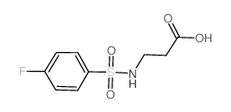 3-(4-FLUOROPHENYLSULFONAMIDO)PROPANOIC ACID structure