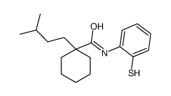 1-(3-methylbutyl)-N-(2-sulfanylphenyl)cyclohexane-1-carboxamide结构式