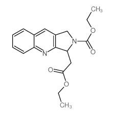 ethyl 3-(2-ethoxy-2-oxoethyl)-1,3-dihydropyrrolo[3,4-b]quinoline-2-carboxylate Structure