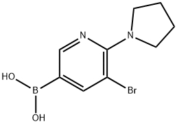 5-Bromo-6-(pyrrolidino)pyridine-3-boronic acid picture