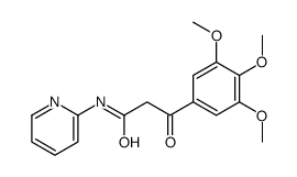 N-(2-Pyridinyl)-2-(3,4,5-trimethoxybenzoyl)acetamide Structure