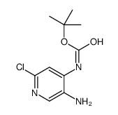 CARBAMIC ACID, (5-AMINO-2-CHLORO-4-PYRIDINYL)-, 1,1-DIMETHYLETHYL ESTER Structure