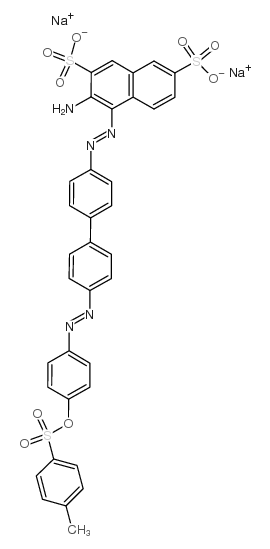 disodium 3-amino-4-[[4'-[[4-[[(p-tolyl)sulphonyl]oxy]phenyl]azo][1,1'-biphenyl]-4-yl]azo]naphthalene-2,7-disulphonate Structure