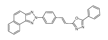 2-[4-[2-(5-Phenyl-1,3,4-oxadiazol-2-yl)vinyl]phenyl]-2H-naphtho[1,2-d]triazole结构式