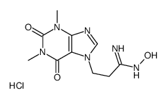 3-(1,3-dimethyl-2,6-dioxopurin-7-yl)-N'-hydroxypropanimidamide,hydrochloride结构式