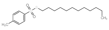 Benzenesulfonothioicacid, 4-methyl-, S-dodecyl ester structure