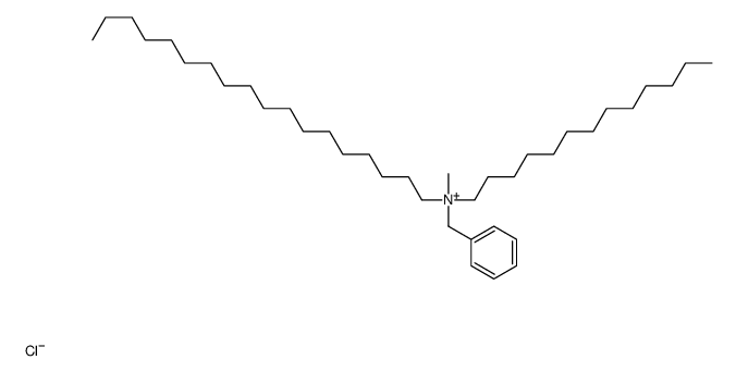 Dodecylbenzyl octadecyl dimethyl ammonium chloride Structure