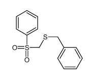 benzenesulfonylmethylsulfanylmethylbenzene Structure