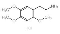 Benzeneethanamine,2,4,5-trimethoxy-, hydrochloride (1:1) Structure