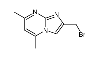 2-(bromomethyl)-5,7-dimethylimidazo[1,2-a]pyridine结构式