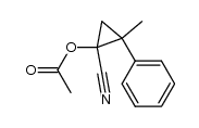 trans-1-Acetoxy-1-cyano-2-methyl-2-phenylcyclopropane Structure