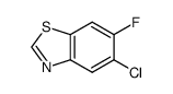 Benzothiazole, 5-chloro-6-fluoro- (9CI) structure