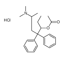 (5-acetyloxy-4,4-diphenylheptan-2-yl)-dimethylazanium,chloride结构式