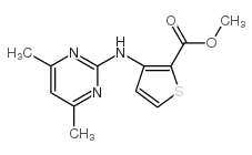 3-[((4,6-二甲基嘧啶-2-基)氨基]-噻吩-2-羧酸甲酯图片