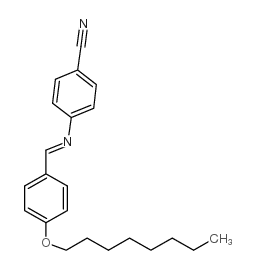 4-[(4-octoxyphenyl)methylideneamino]benzonitrile structure