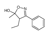 4-Ethyl-5-methyl-3-phenyl-4,5-dihydro-1,2-oxazol-5-ol结构式