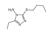 3-(Butylsulfanyl)-5-ethyl-4H-1,2,4-triazol-4-amine Structure