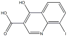 4-hydroxy-8-iodoquinoline-3-carboxylic acid结构式