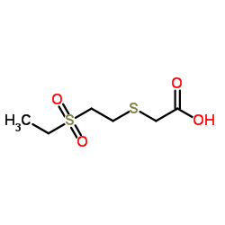 {[2-(Ethylsulfonyl)ethyl]sulfanyl}acetic acid Structure