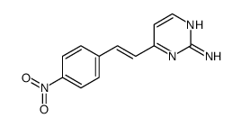 4-[2-(4-nitrophenyl)ethenyl]pyrimidin-2-amine结构式