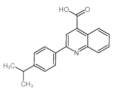 2-(4-ISOPROPYL-PHENYL)-QUINOLINE-4-CARBOXYLIC ACID结构式