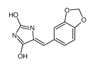 5-(1,3-benzodioxol-5-ylmethylidene)imidazolidine-2,4-dione Structure