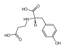 L-Tyrosine,N-(2-carboxyethyl)- structure