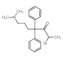 2-bromo-7-dimethylamino-4,4-diphenyl-heptan-3-one Structure