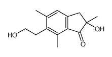 2,3-Dihydro-2-hydroxy-6-(2-hydroxyethyl)-2,5,7-trimethyl-1H-inden-1-one Structure