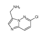 6-氯-咪唑并[1,2-b]吡嗪-3-甲胺结构式