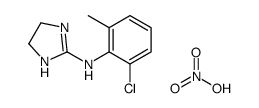 N-(2-chloro-6-methylphenyl)-4,5-dihydro-1H-imidazol-2-amine,nitric acid Structure