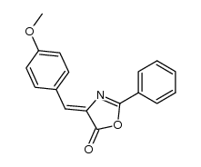 (Z)-4-(4-METHOXYBENZYLIDENE)-2-PHENYLOXAZOL-5(4H)-ONE structure