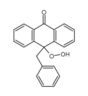 10-benzyl-10-hydroperoxy-anthrone结构式