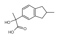 α-hydroxy-2,α-dimethyl-5-indanacetic acid结构式