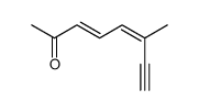 3,5-Octadien-7-yn-2-one, 6-methyl-, (E,Z)- (9CI) Structure