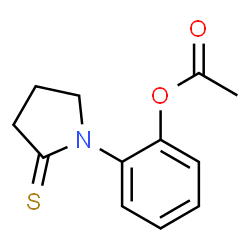 2-Pyrrolidinethione,1-[2-(acetyloxy)phenyl]- picture