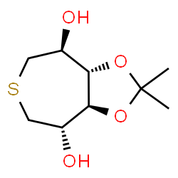 D-Iditol, 1,6-dideoxy-1,6-epithio-3,4-O-(1-methylethylidene)- (9CI) Structure