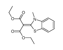 diethyl 2-(3-methyl-1,3-benzothiazol-2-ylidene)propanedioate Structure