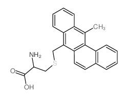 2-amino-3-[(12-methylbenzo[a]anthracen-7-yl)methylsulfanyl]propanoic acid Structure