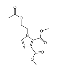 methyl 1-(2-acetoxyethyl)-4,5-imidazoledicarboxylate结构式