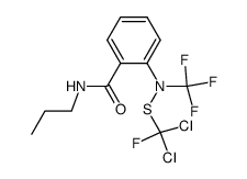 2-[(Dichloro-fluoro-methylsulfanyl)-trifluoromethyl-amino]-N-propyl-benzamide结构式