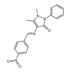 p-nitrobenzylidene-4-aminoantipyrine结构式