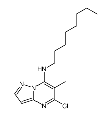 5-chloro-6-methyl-N-octylpyrazolo[1,5-a]pyrimidin-7-amine结构式