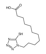 11-(5-sulfanylidene-2H-tetrazol-1-yl)undecanoic acid结构式