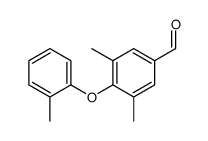 3,5-dimethyl-4-(2-methylphenoxy)benzaldehyde Structure